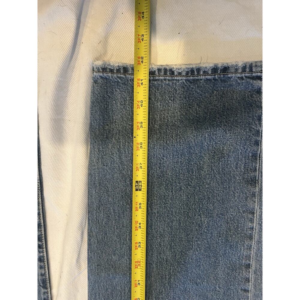 Vtg Y2K Levis 501 Jeans Mens 40 X 32 Distressed Straight Leg Original Button Fly - Picture 9 of 15
